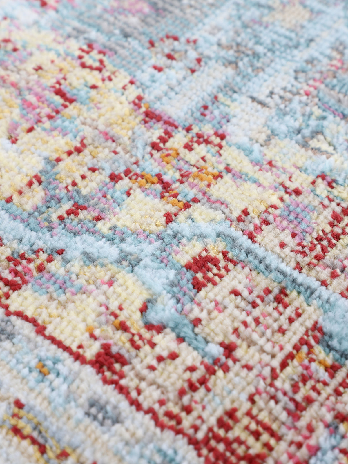 Vintage Teppich Esha in multicolor aus kunstfaser