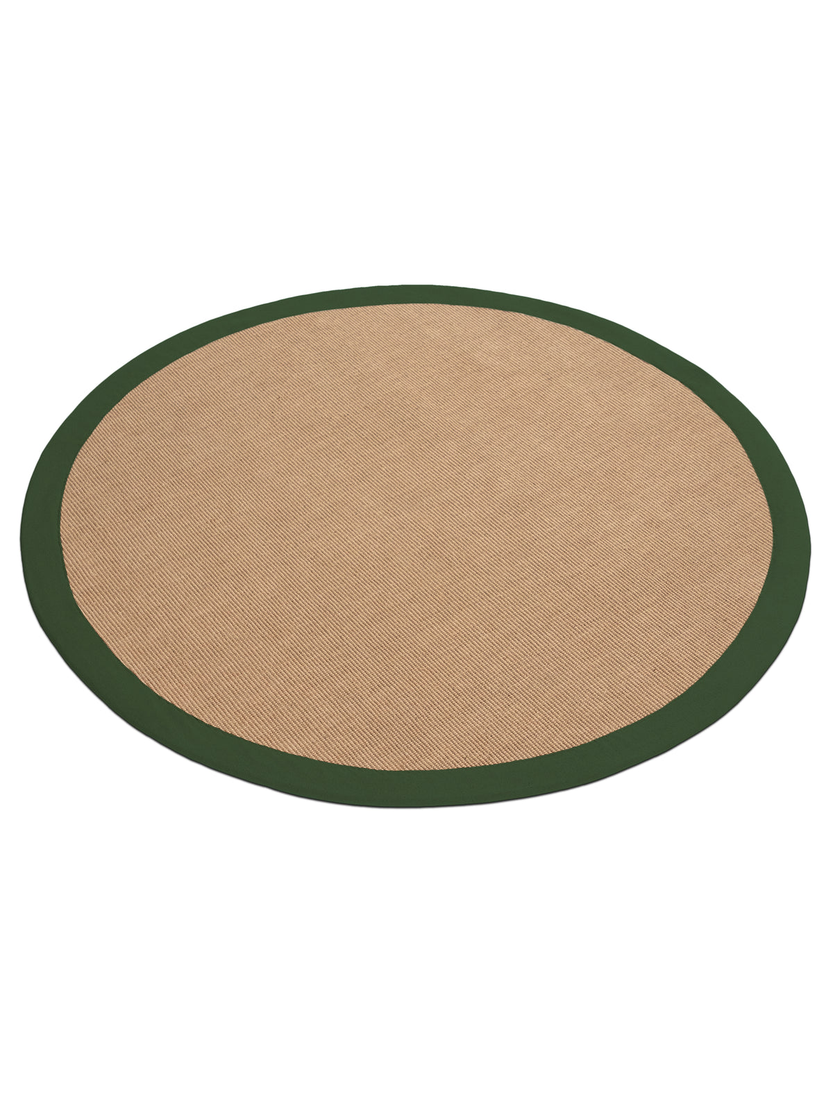 Sisalteppich Rund Grün in grün aus sisal/jute