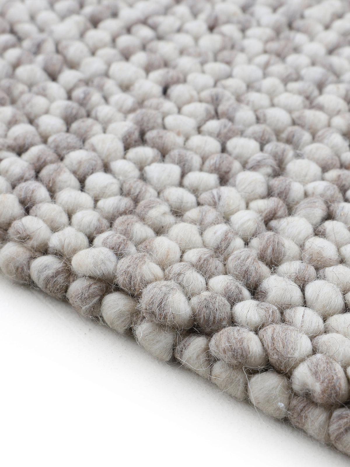 Wollteppich Calo Beige in beige aus wolle