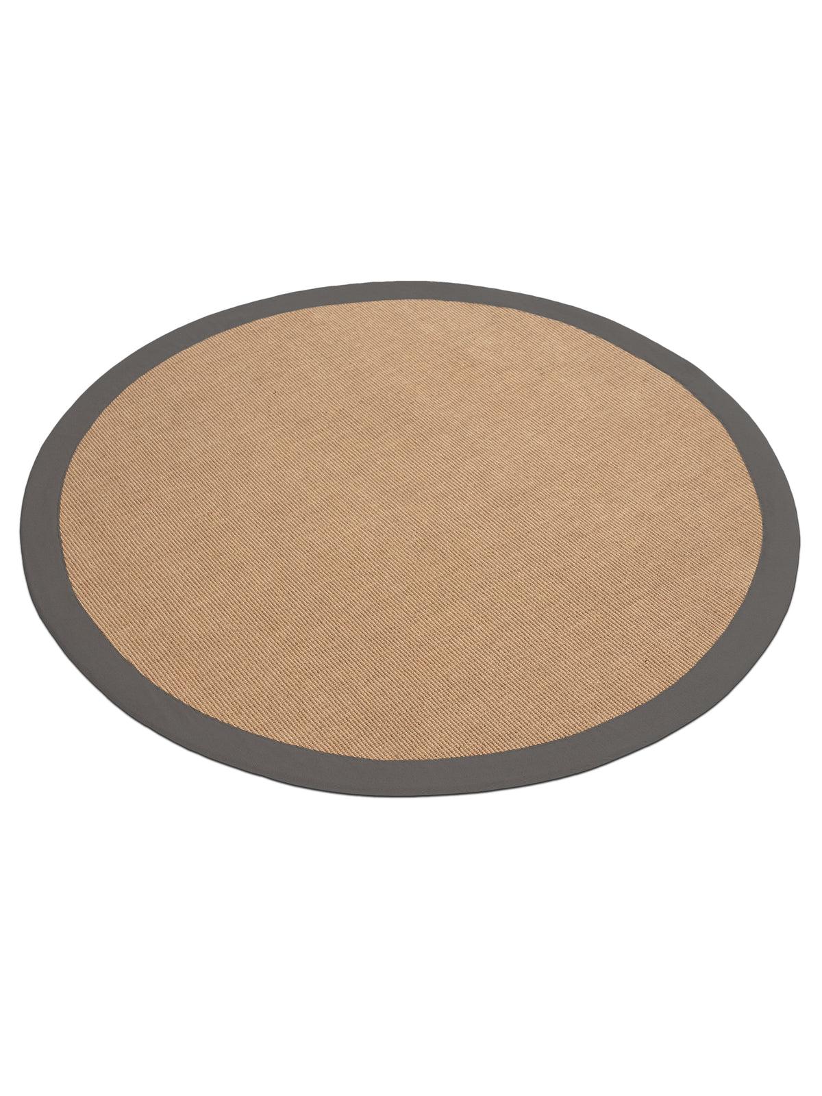 Sisalteppich Rund Grau aus Sisal/Jute