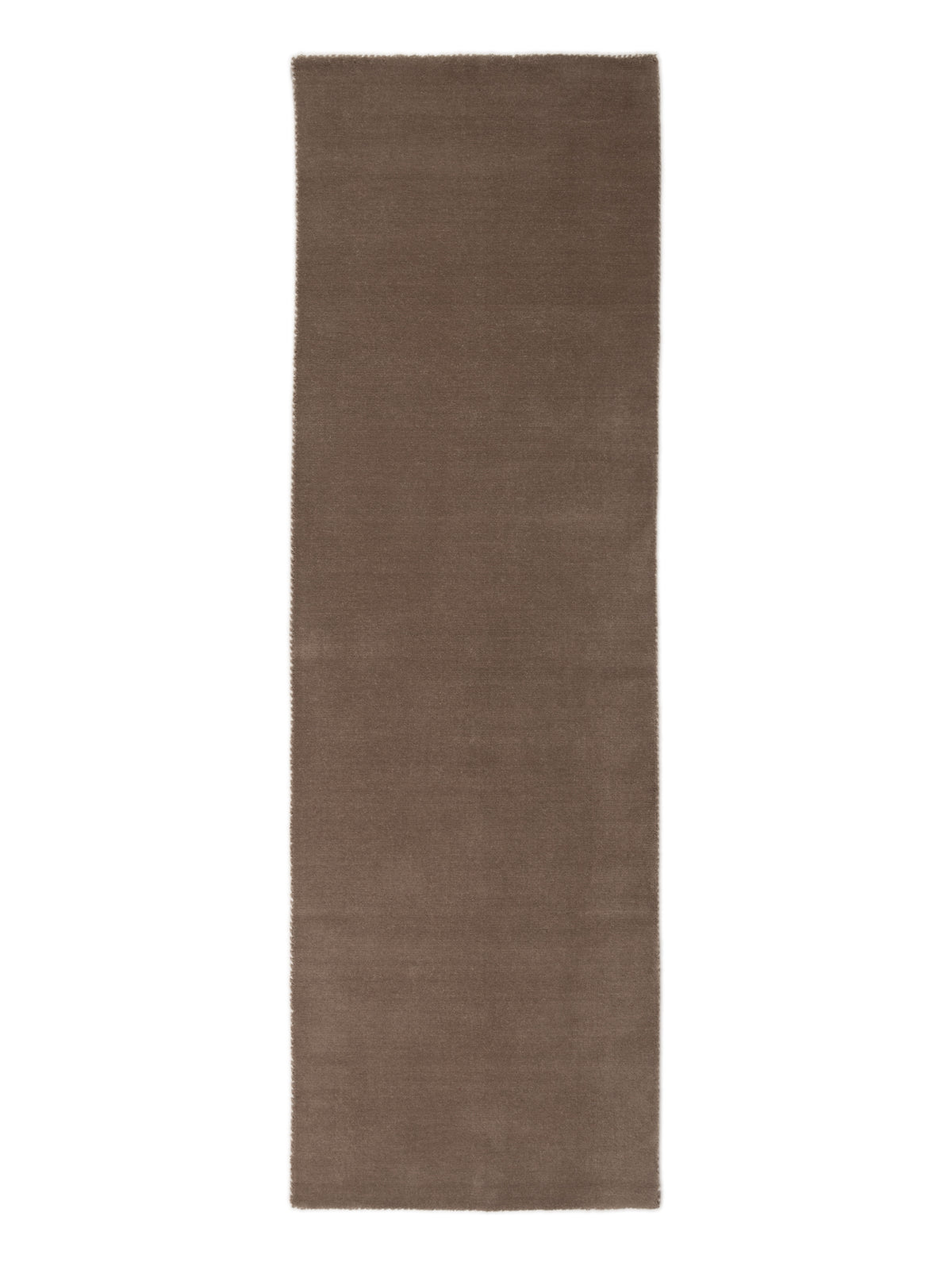 Wollteppich Gabbeh Lola Läufer Taupe aus Wolle