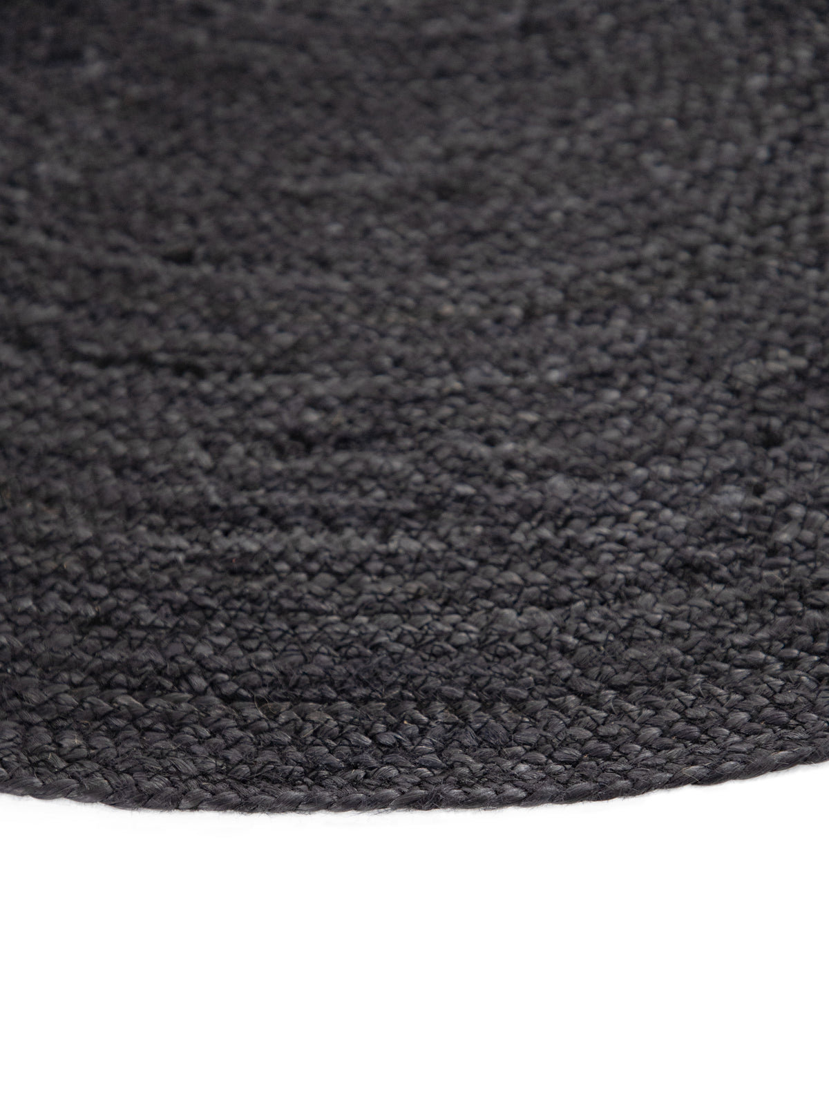 Juteteppich Nele Rund Anthrazit aus Sisal/Jute
