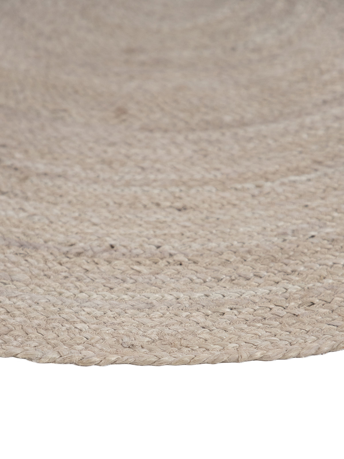 Juteteppich Nele Rund Taupe in taupe aus sisal/jute