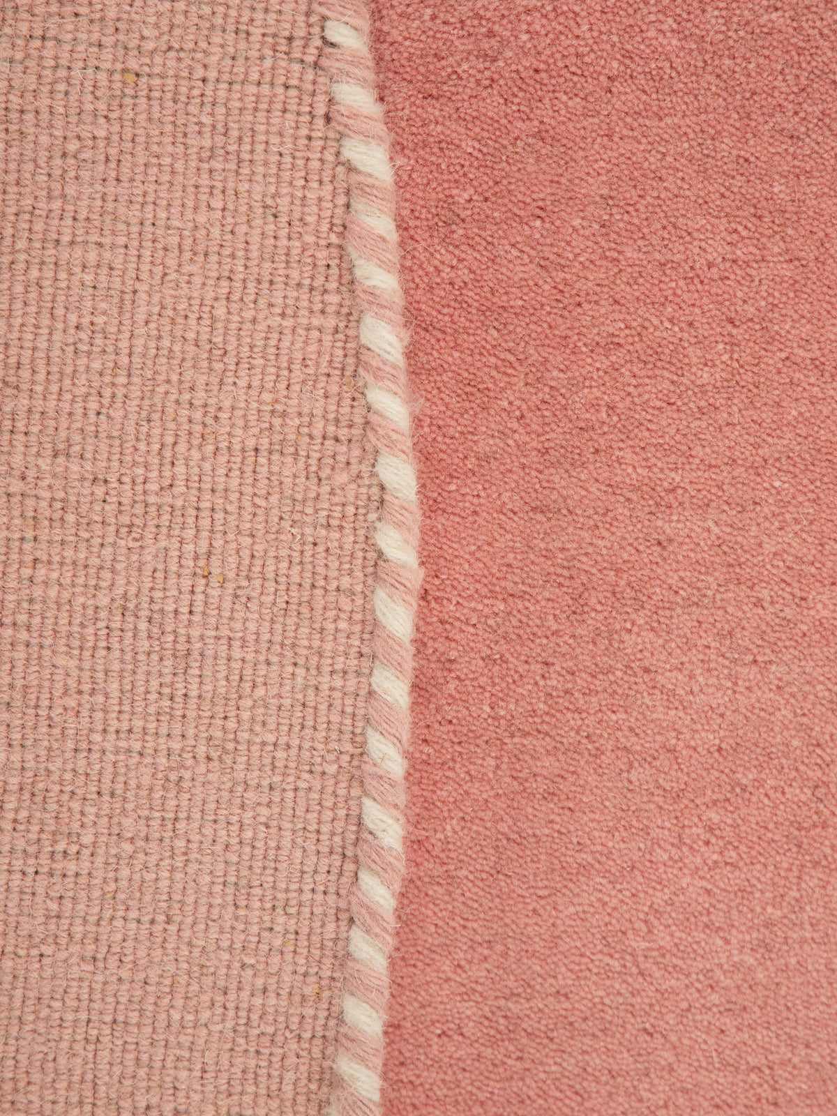 Wollteppich Gabbeh Lola Rund Rosa aus Wolle