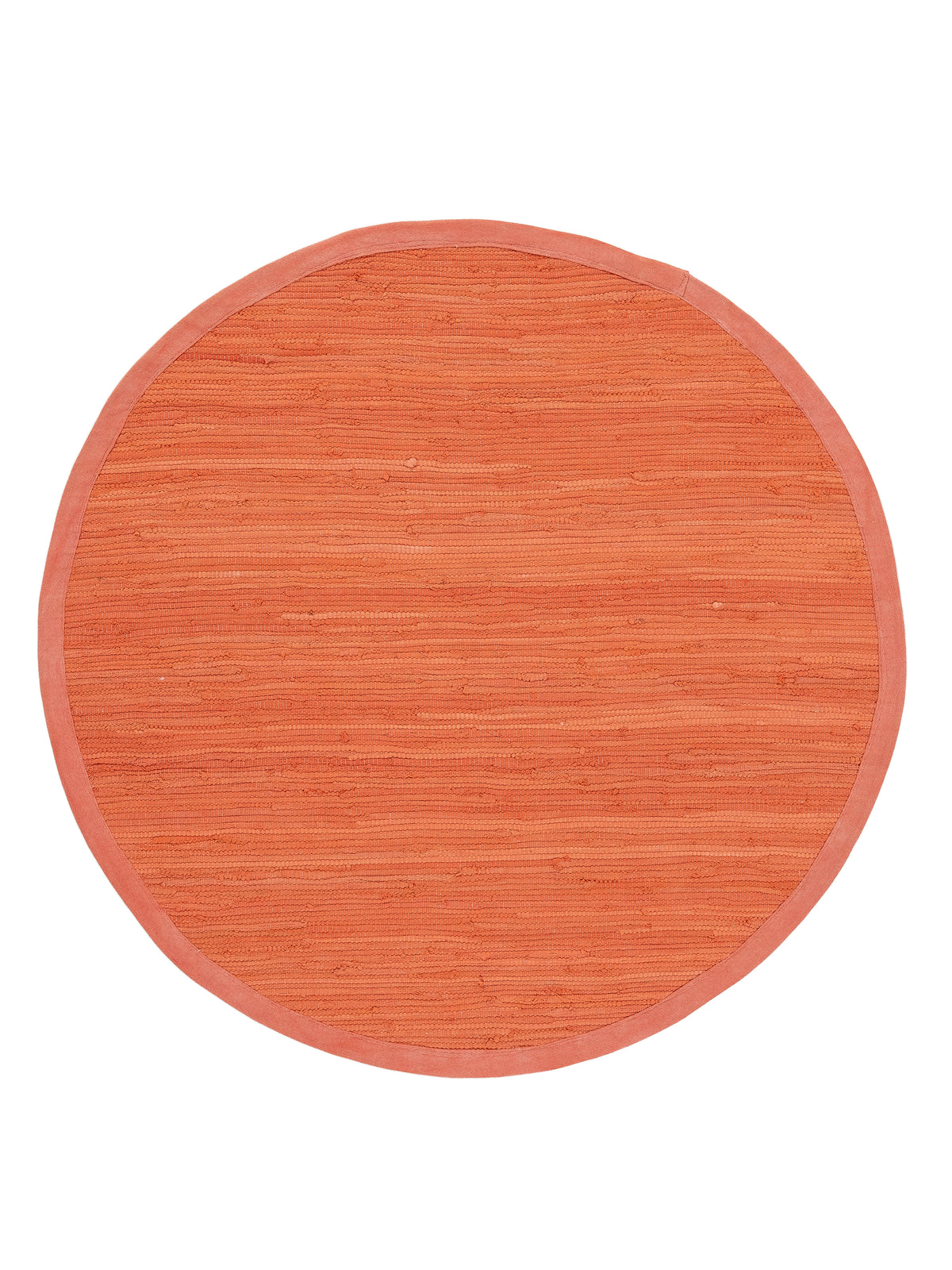 Kelim Chindi Uni Rund in orange