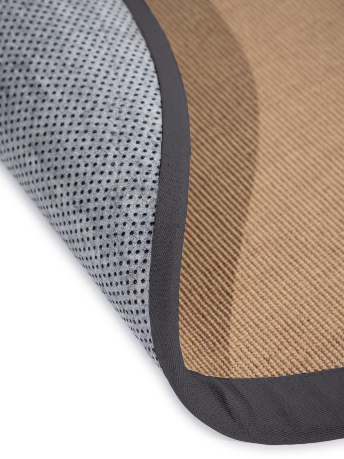 Sisalteppich Rund Grau aus Sisal/Jute