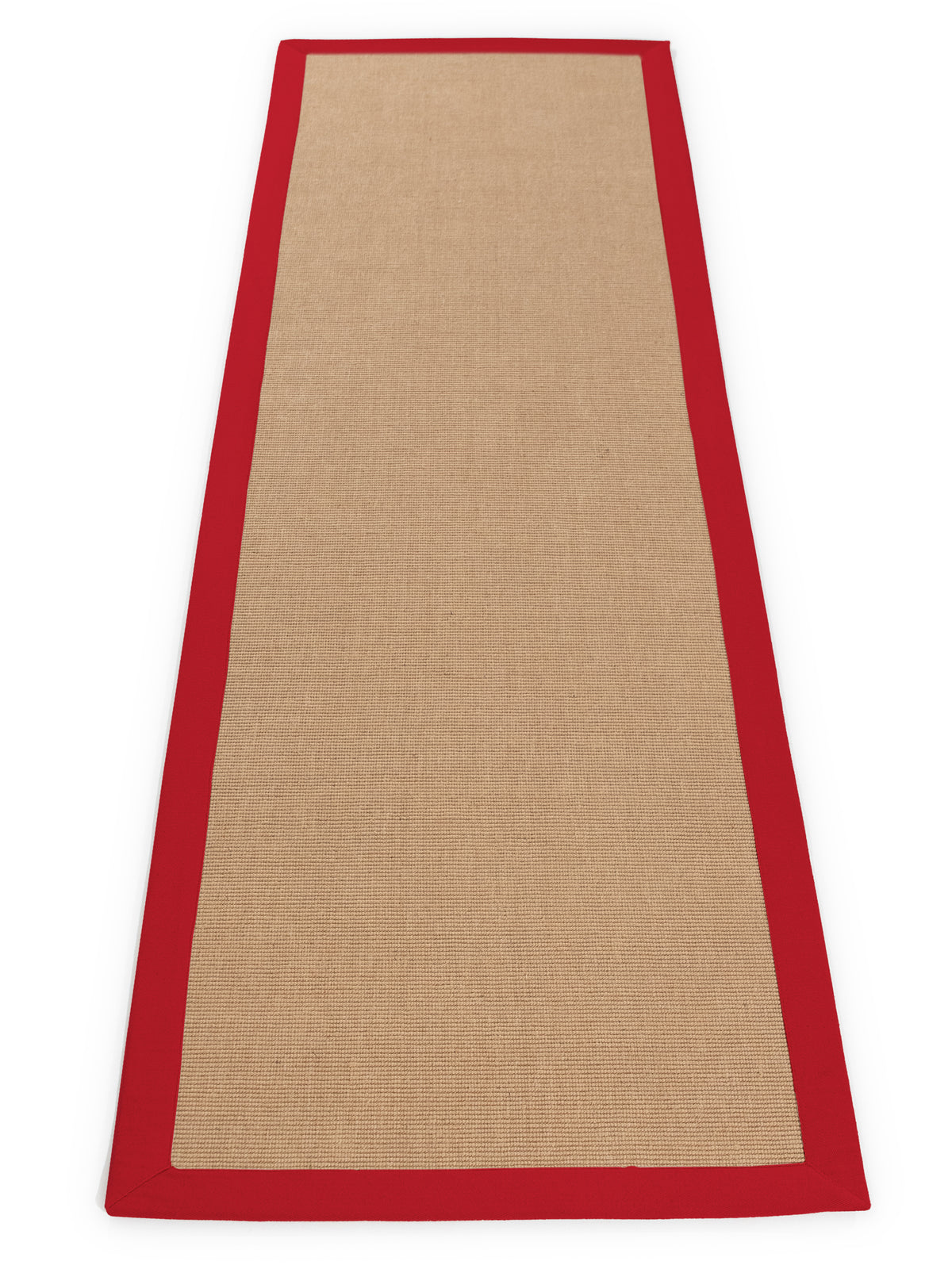 Sisalteppich Läufer Rot aus Sisal/Jute