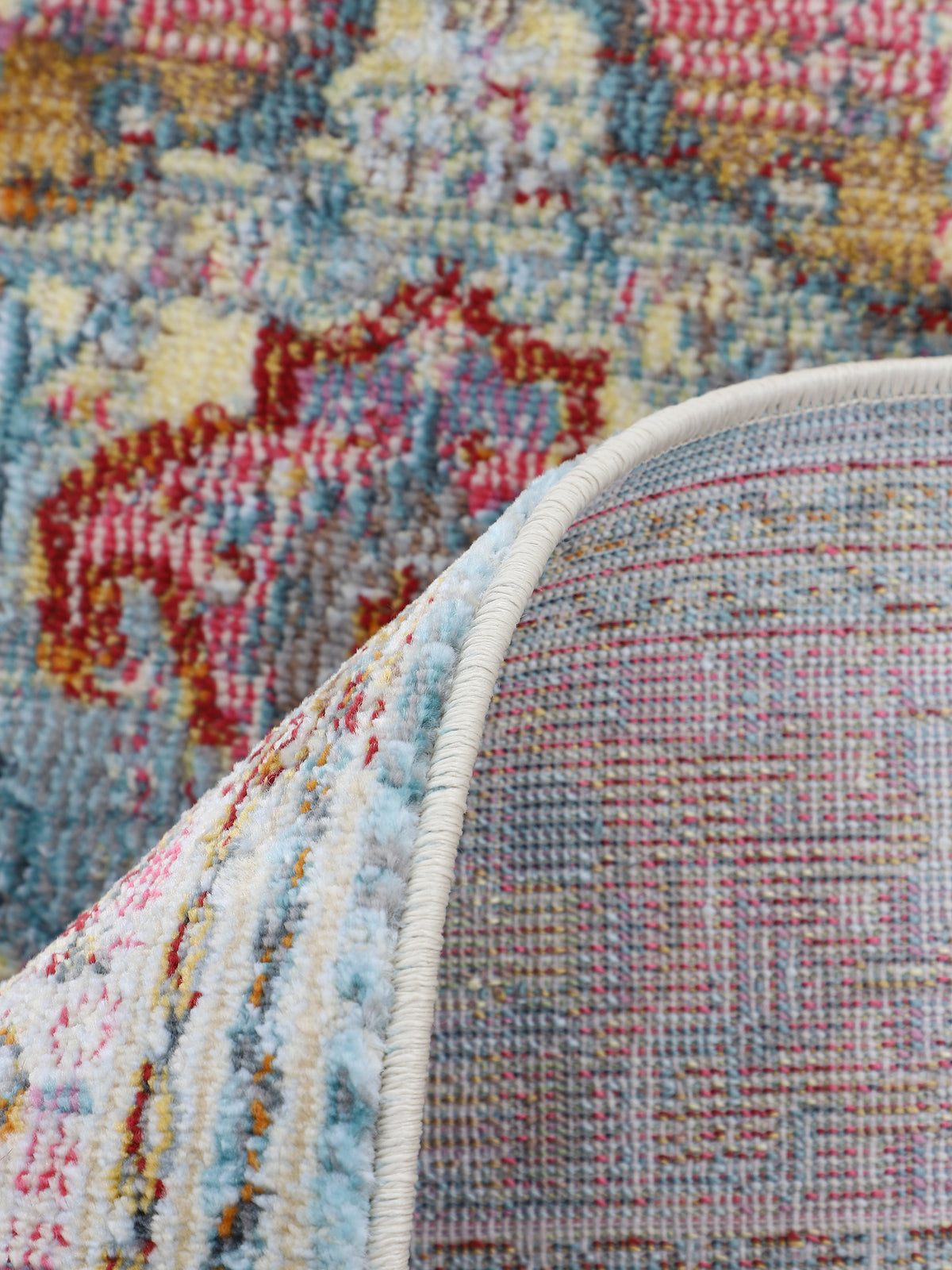 Vintage Teppich Esha in multicolor aus kunstfaser