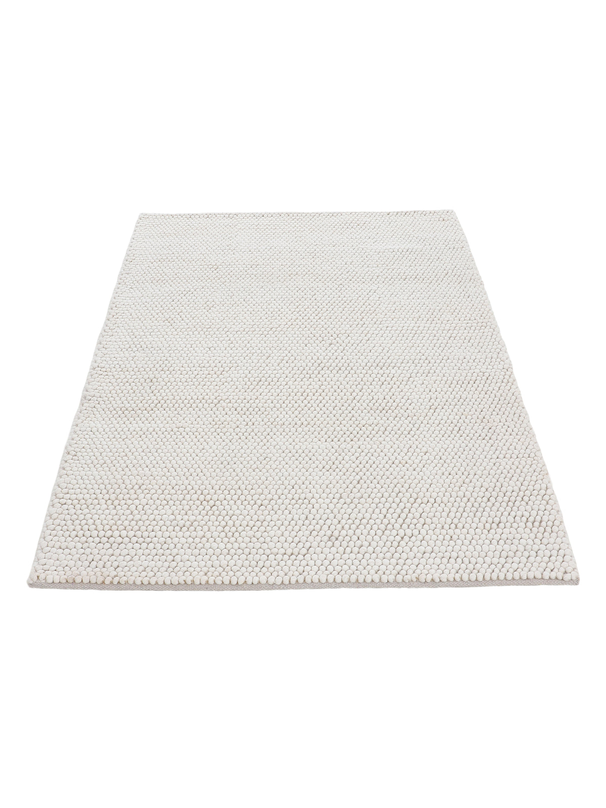 Wollteppich Calo Creme in creme aus wolle