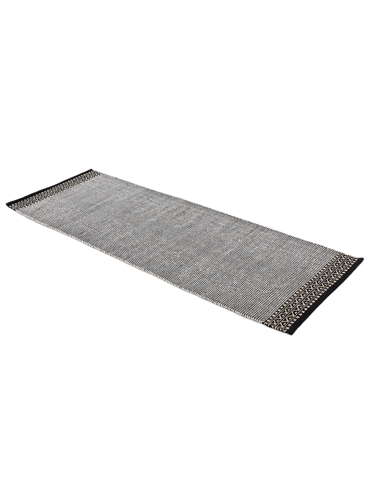 Flachgewebeteppich Kelim Mia Läufer Beige in beige aus baumwolle