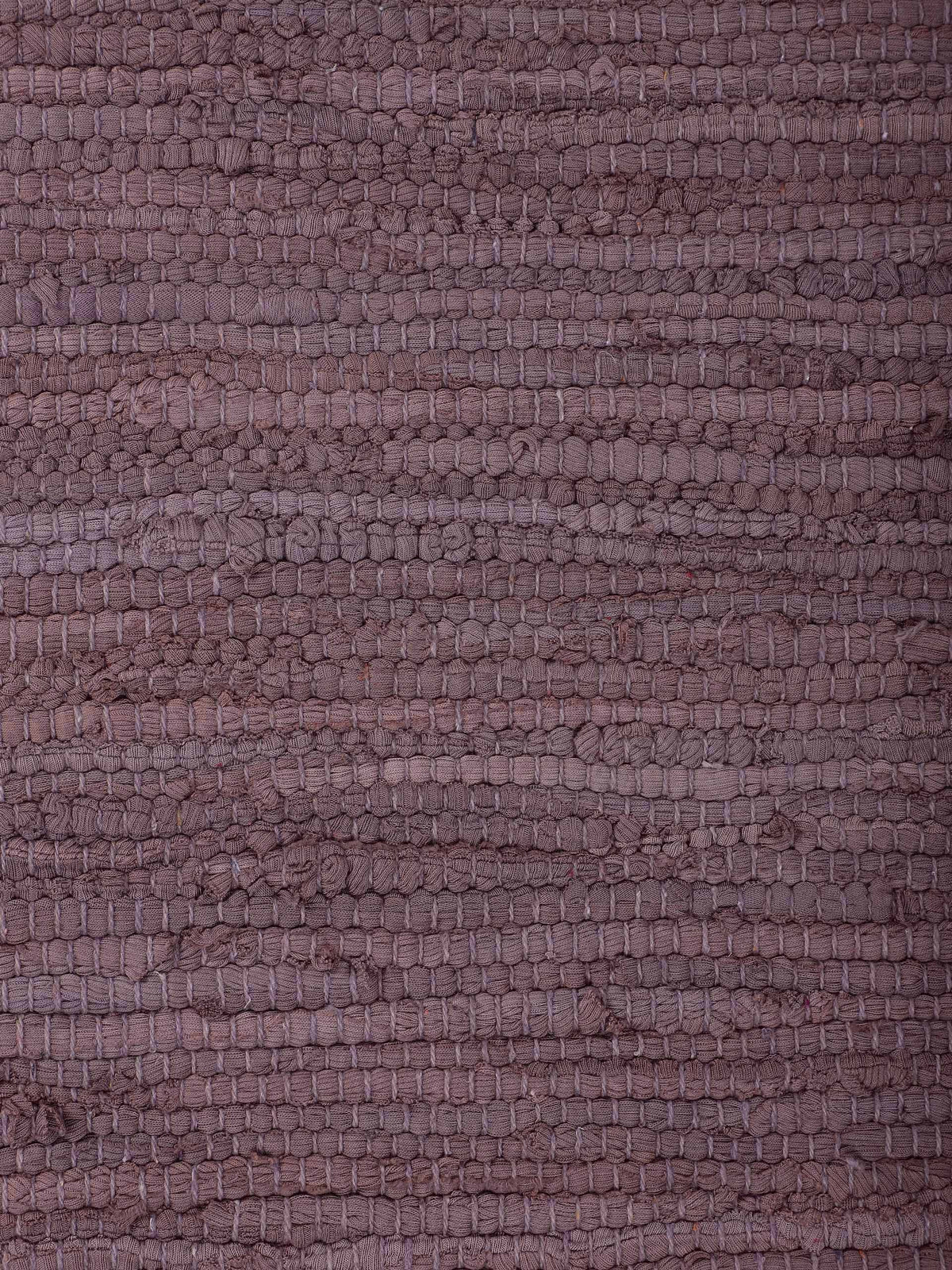 Kelim Chindi Uni Läufer Mauve in mauve aus baumwolle