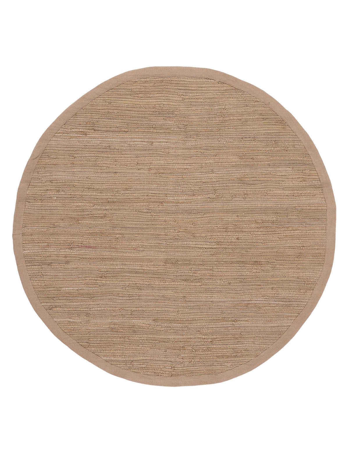 Kelim Chindi Uni Rund in taupe