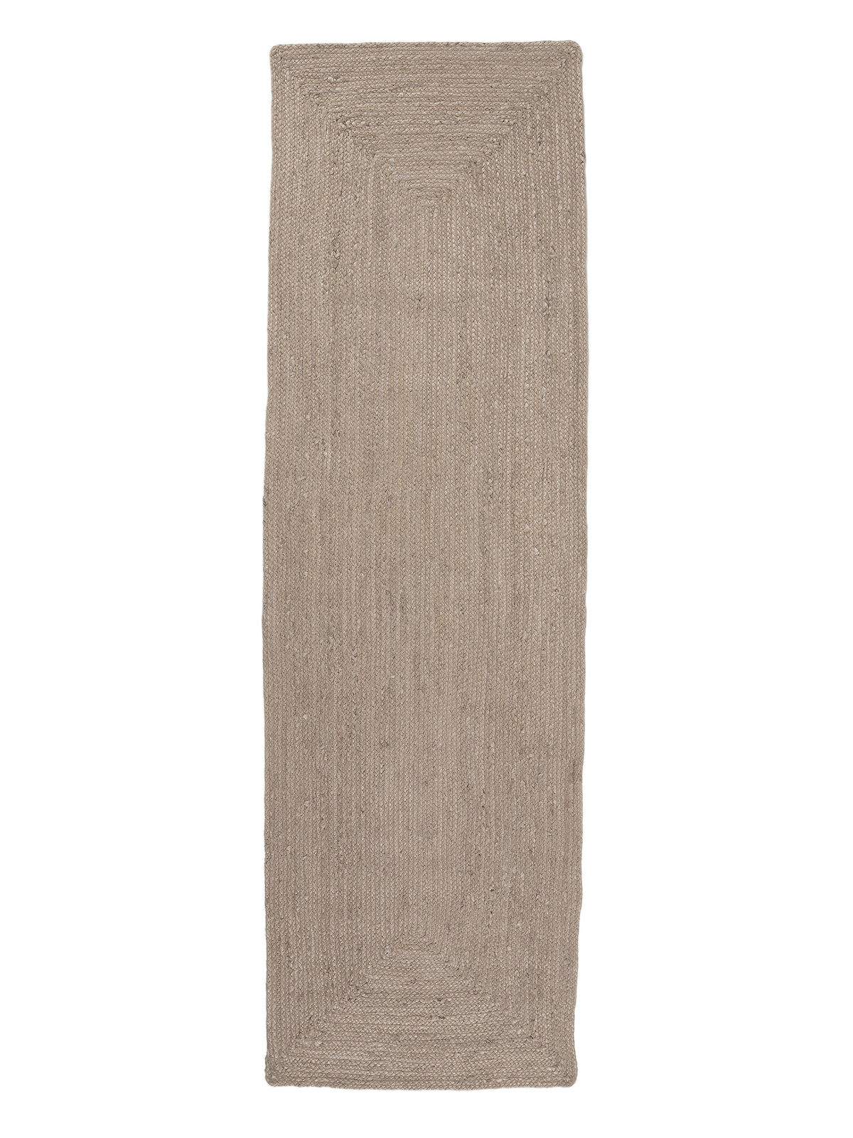 Juteteppich Nele Läufer Taupe in taupe aus sisal/jute
