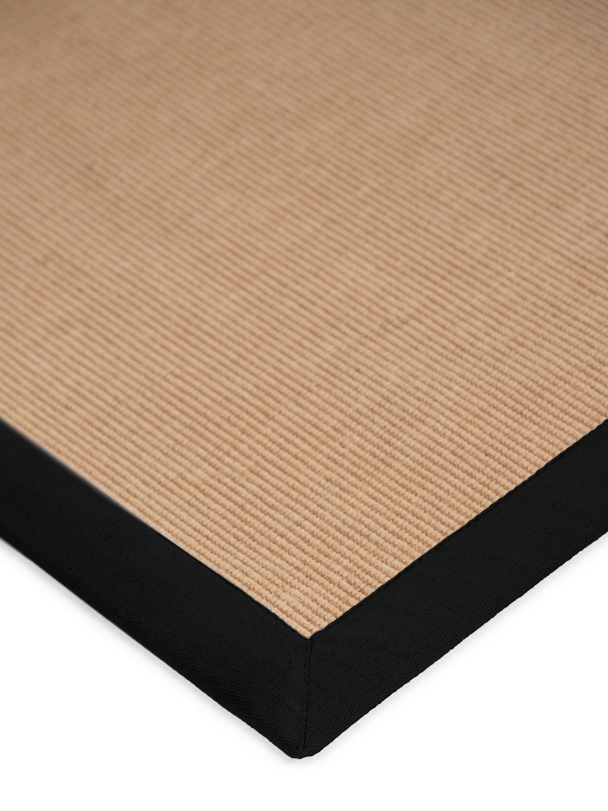 Sisalteppich Läufer Schwarz aus Sisal/Jute
