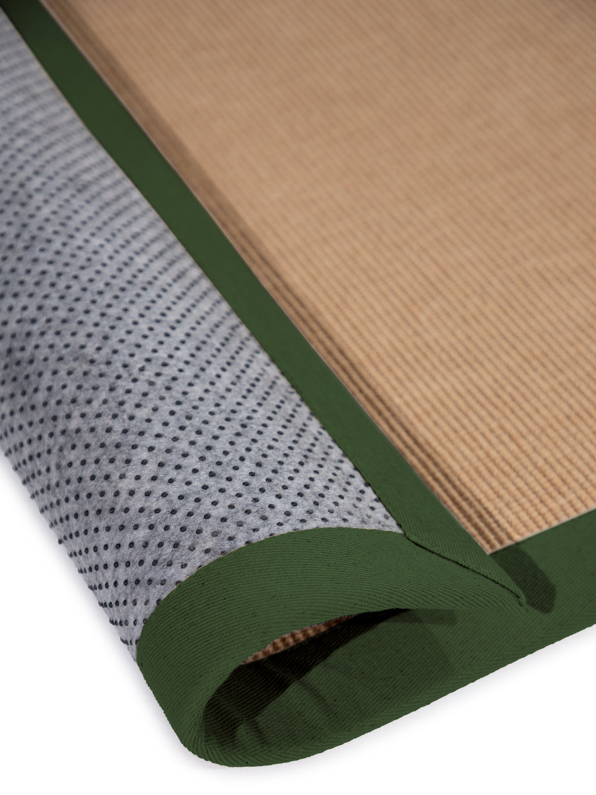 Sisalteppich Grün in grün aus sisal/jute