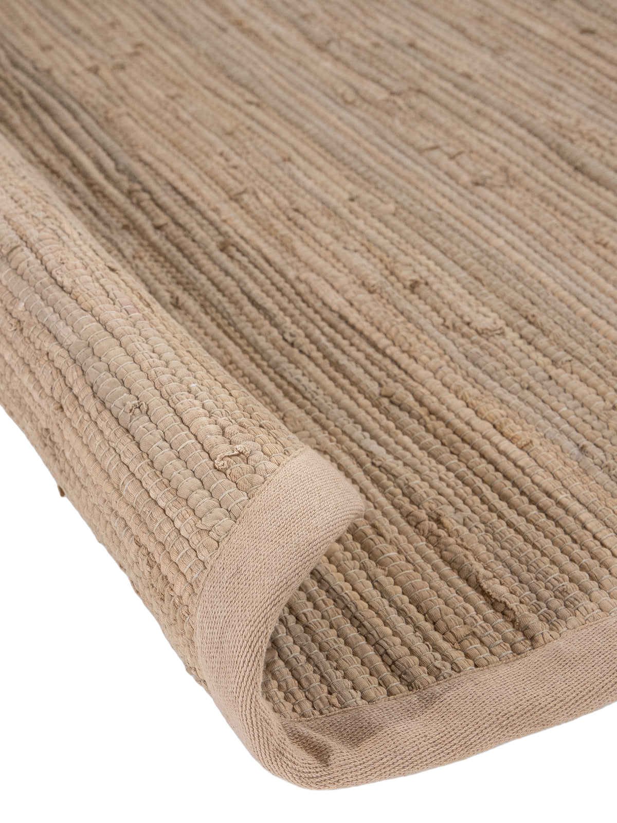 Kelim Chindi Uni Rund in taupe