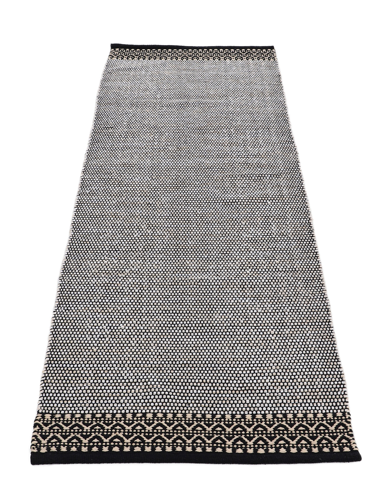 Flachgewebeteppich Kelim Mia Läufer Beige in beige aus baumwolle
