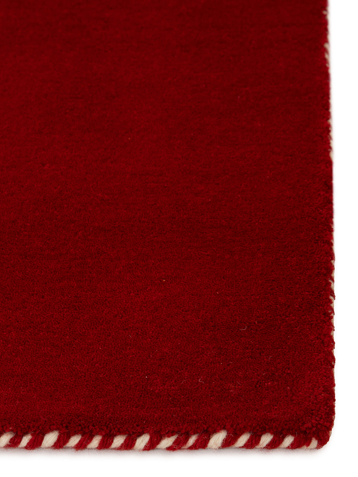 Wollteppich Gabbeh Lola Rot aus Wolle
