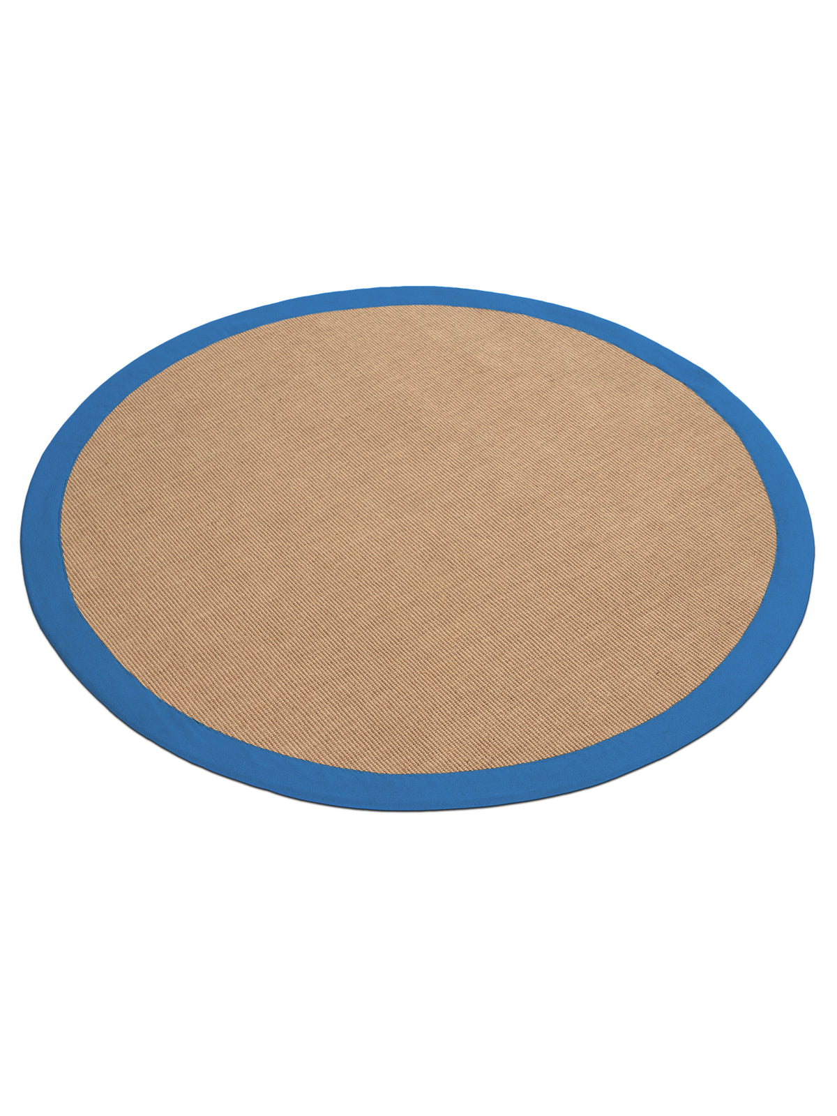 Sisalteppich Rund Blau aus Sisal/Jute